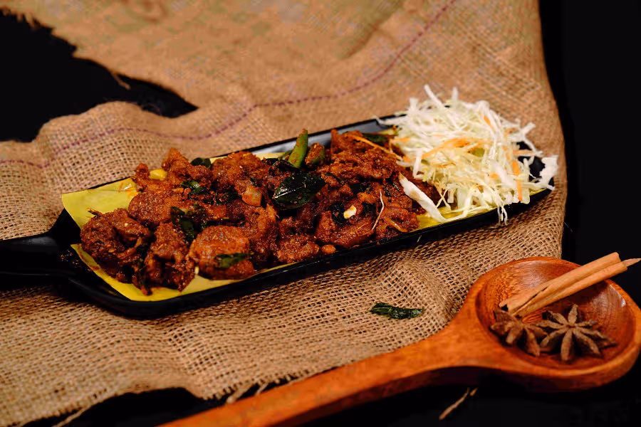 Mutton Ghee Roast Boneless